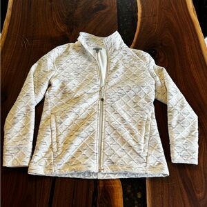 Talbots Cream and Black Quilted Jacket